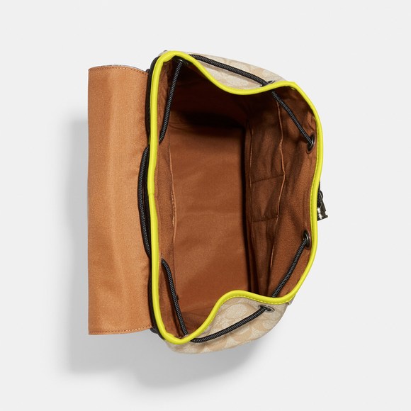 NWT Coach Outlet Track Backpack In Signature Canvas - Picture 2 of 5